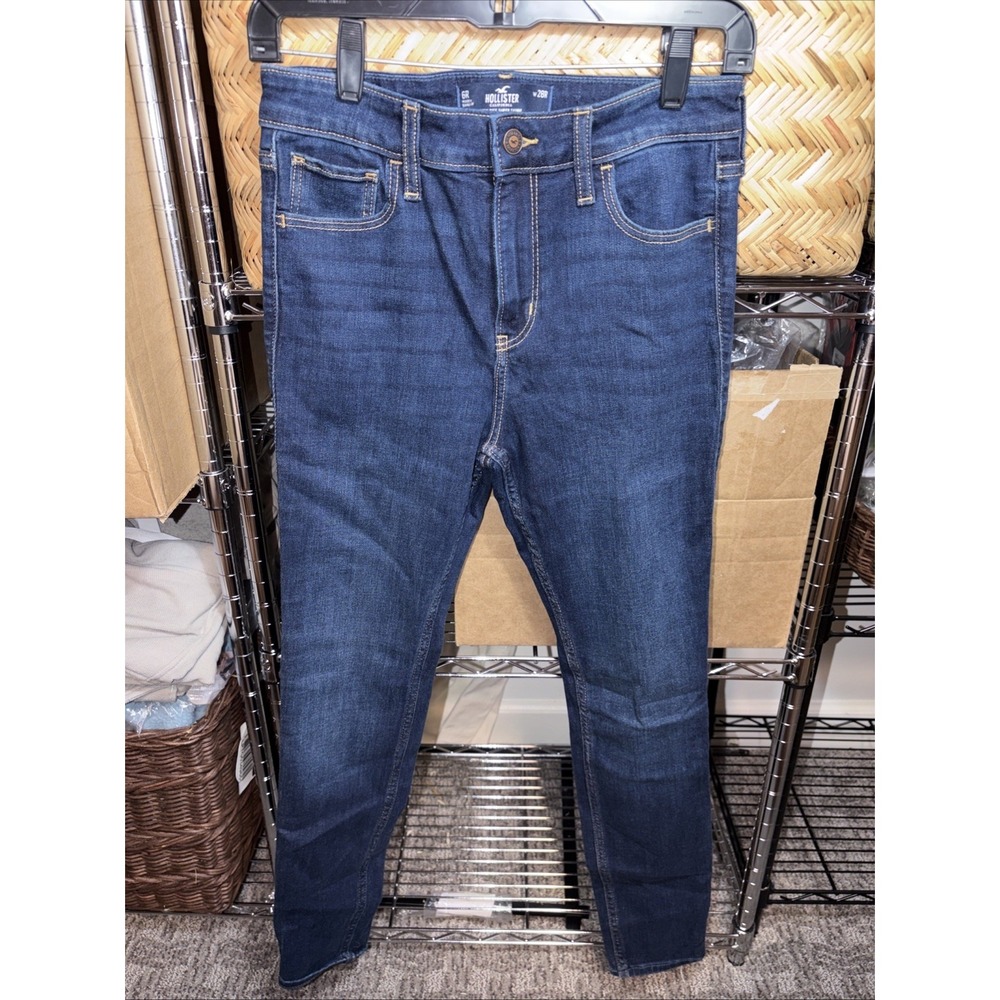 Hollister High Rise Jean Leggings Advanced Stretch Womens w28R/6R Dark Wash NWOT